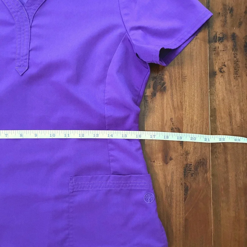 Women's S Healing Hands Purple Label Jane & Taylor Scrub Set in Eggplant Purple